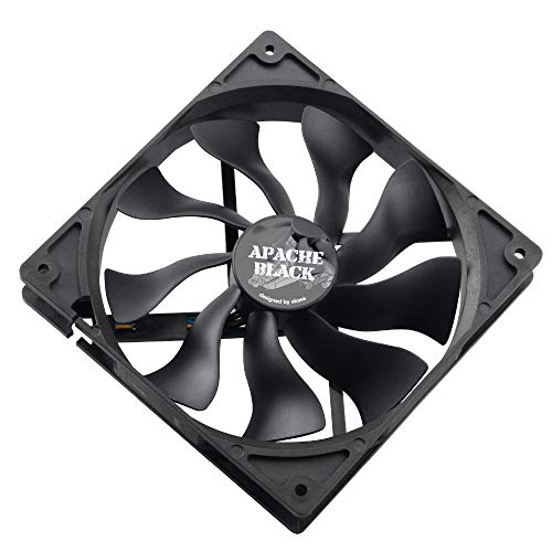 Akasa Apache Black 89.55 CFM 140 mm Fan