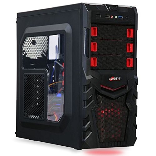 Logisys CS380BK ATX Mid Tower Case w/480 W Power Supply