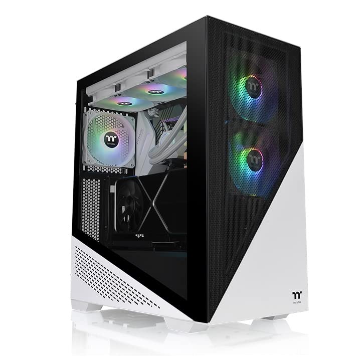 Thermaltake Divider 370 TG Snow ARGB ATX Mid Tower Case