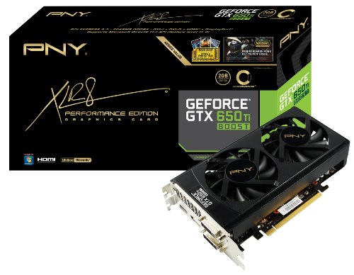 PNY VCGGTX650TBQXPB-OC BOOST GeForce GTX 650 Ti Boost 2 GB Graphics Card