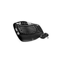 Logitech Keyboard and Mouse Wireless Ergonomic Keyboard With Laser Mouse