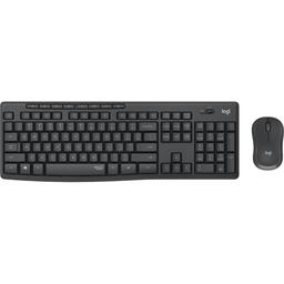 Logitech MK295 Silent Wireless/Wired Standard Keyboard With Optical Mouse