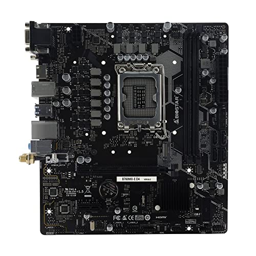 Biostar B760MX-E D4 Micro ATX LGA1700 Motherboard