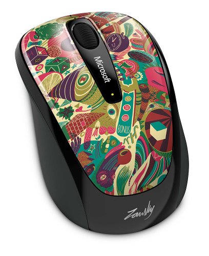 Microsoft L2 Mobile Mouse 3500 Artist Zansky Wireless Optical Mouse