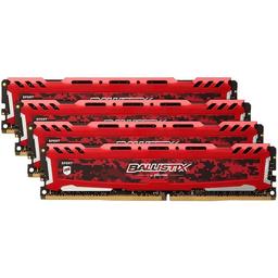 Crucial Ballistix Sport LT 32 GB (4 x 8 GB) DDR4-3000 CL15 Memory