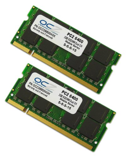 OCZ OCZ2M8004GK 4 GB (2 x 2 GB) DDR2-800 SODIMM CL5 Memory