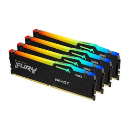 Kingston FURY Beast RGB 128 GB (4 x 32 GB) DDR5-5200 CL40 Memory