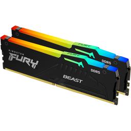 Kingston FURY Beast RGB 16 GB (2 x 8 GB) DDR5-6000 CL30 Memory