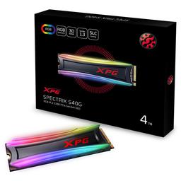 ADATA XPG SPECTRIX S40G RGB 4 TB M.2-2280 PCIe 3.0 X4 NVME Solid State Drive