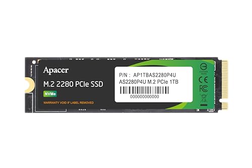 Apacer AS2280P4U 1 TB M.2-2280 PCIe 3.0 X4 NVME Solid State Drive